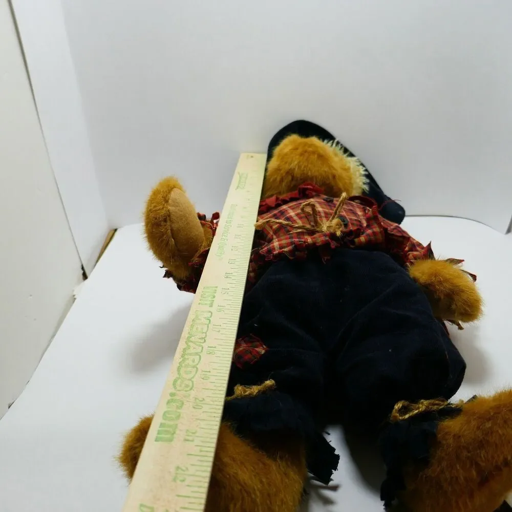 Boyds Bears Roscoe Strawbottom Plush Bear Scarecrow Best Dressed Series 21